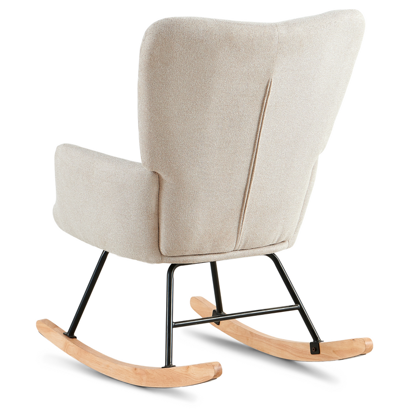 Allison schommelstoel met armleuningen - beige