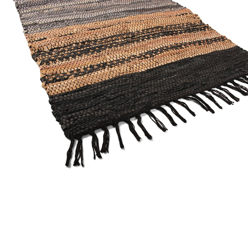 Wilton Tapijt - Leer 90x60