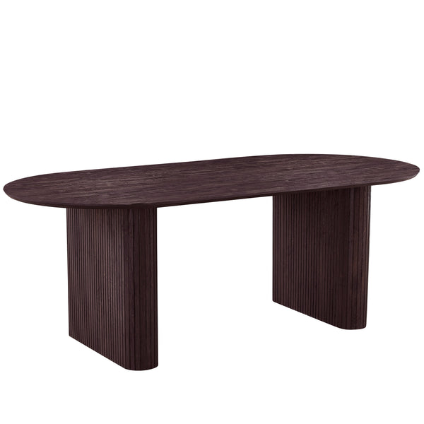Amelia eettafel in gerookt eikenlook, 200 x 100 cm
