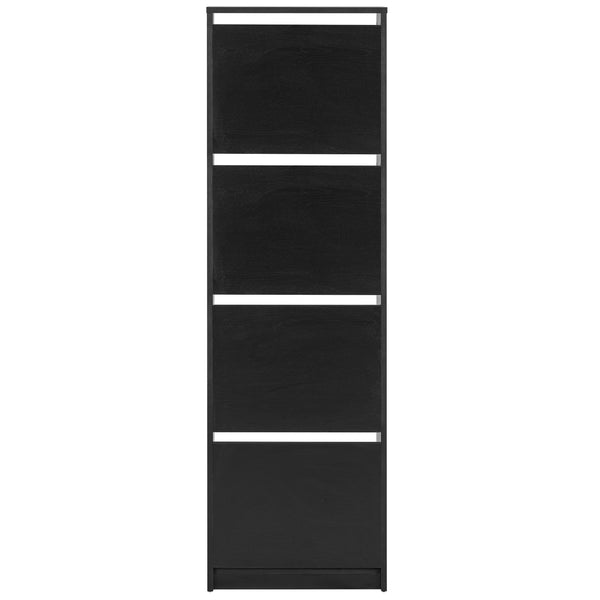 Amy schoenenkast - zwart met 4 deuren