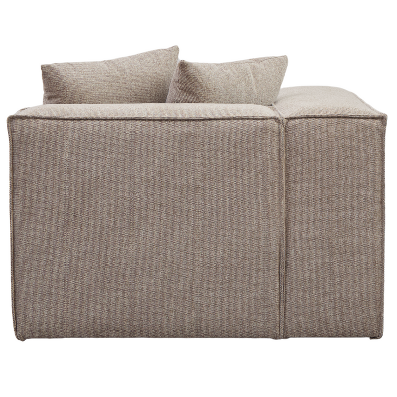 Hailey hoekmodule in zand L: 100 x D: 100 x H: 65 cm