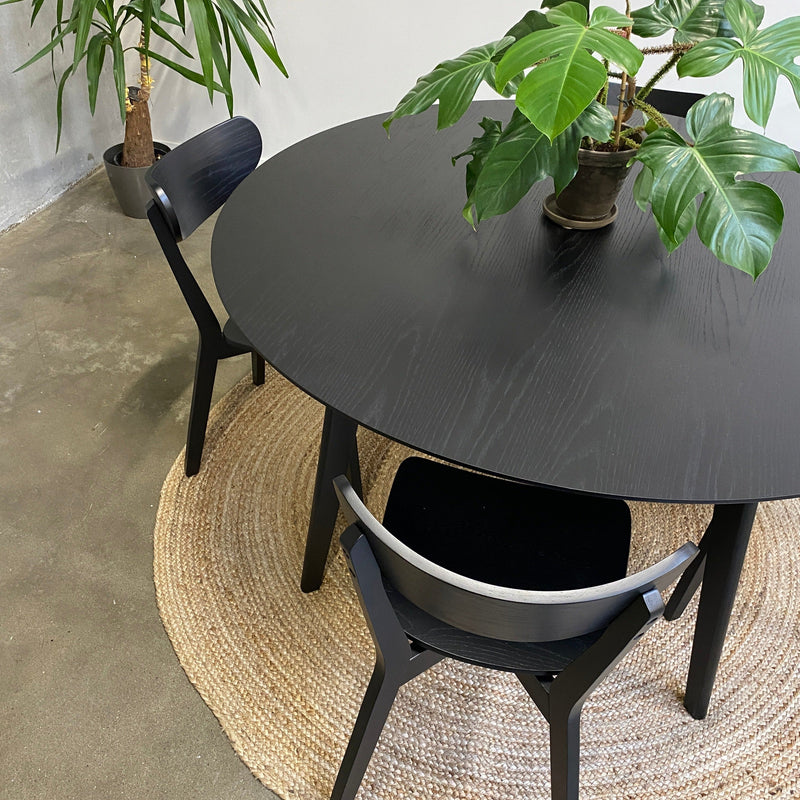 Rickie - Eettafel Zwart Ø140