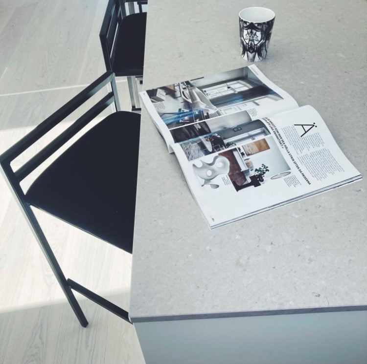Allie barkruk voor keuken - Zwart fluweel 65 cm