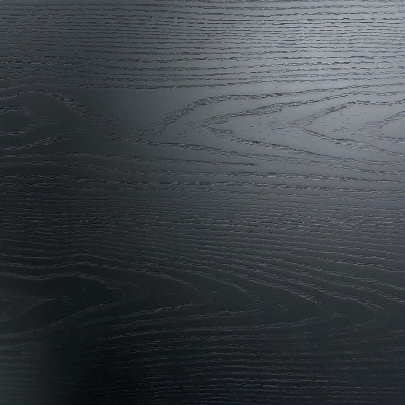 Carisma zwart ovaal lamellen eettafel 200 x 100 cm met zuilpoten