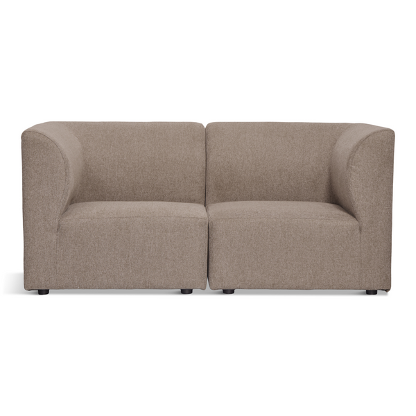 Emilia modulaire sofa in zandkleur 2 modules L: 158 x D: 79 x H: 72 cm