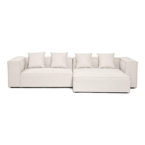 Hailey - Modulaire bank in beige met 2 modules L: 294 X D: 148 X H: 65 Cm
