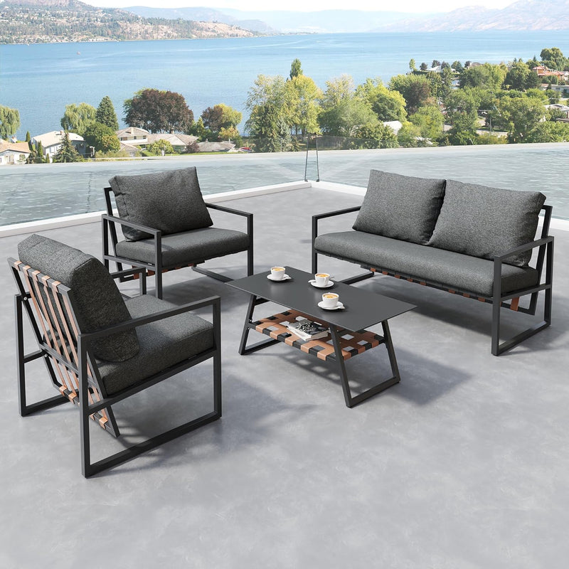 Artivera Comfortabele Tuinlounge Set Zwart