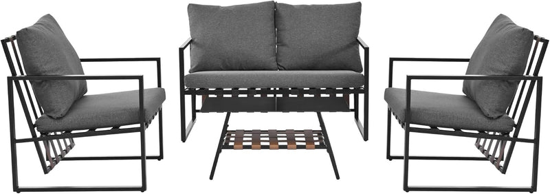 Artivera Comfortabele Tuinlounge Set Zwart