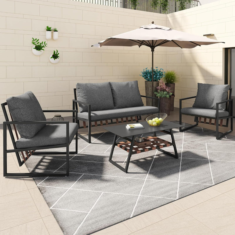 Artivera Comfortabele Tuinlounge Set Zwart