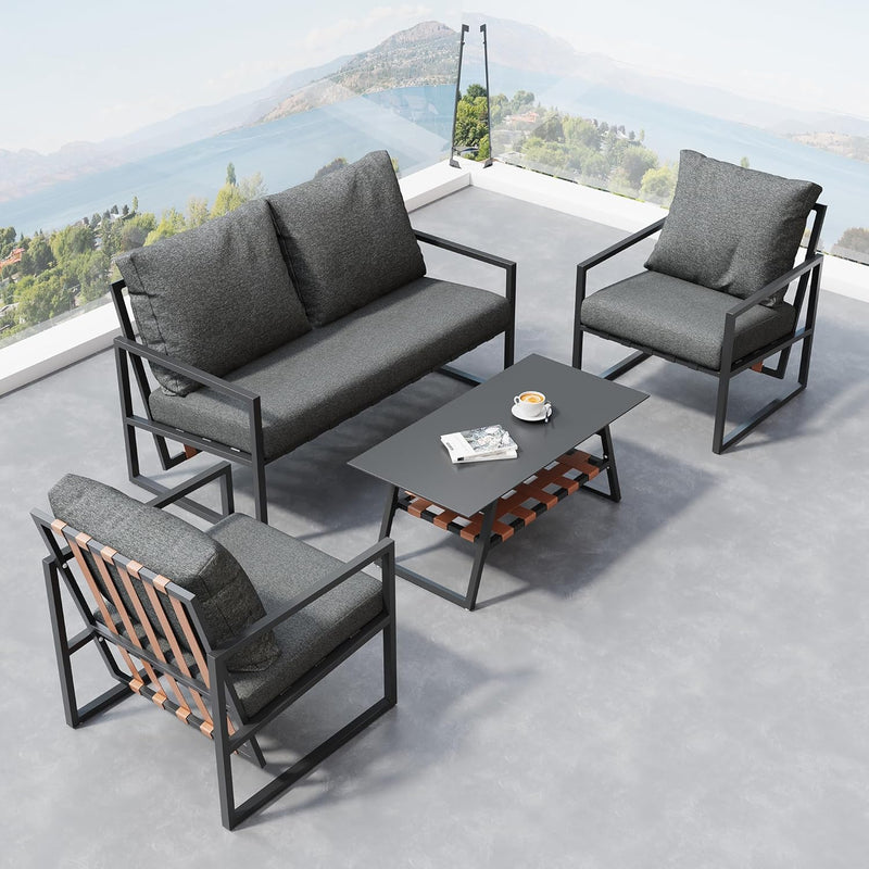 Artivera Comfortabele Tuinlounge Set Zwart