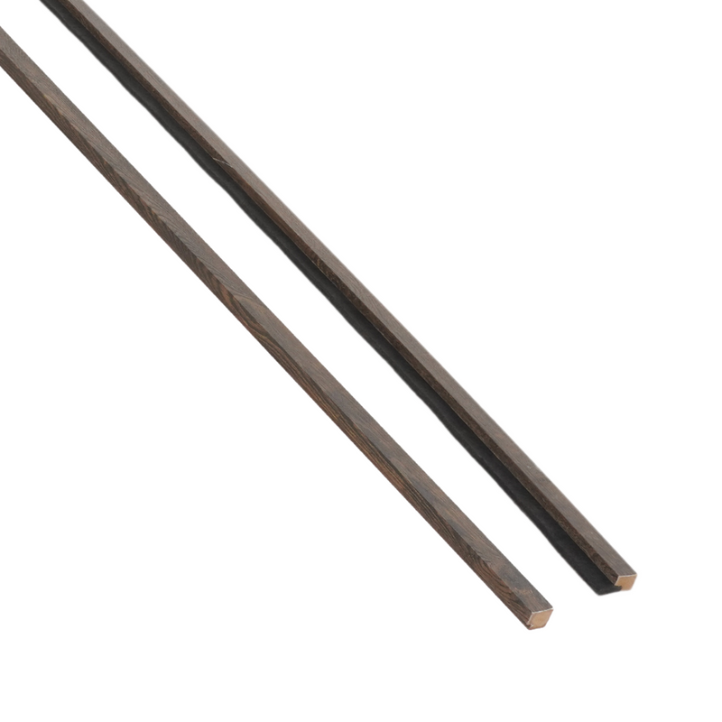 Afwerkingslijsten voor akoestische panelen in gerookt eikenfineer 2400x45x18 mm - Rechts & links (2 stuks)