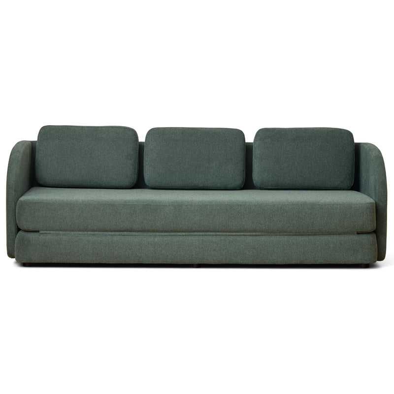Katarina opklapbare slaapbank groen L: 217 x D: 77/145 x H: 75 cm