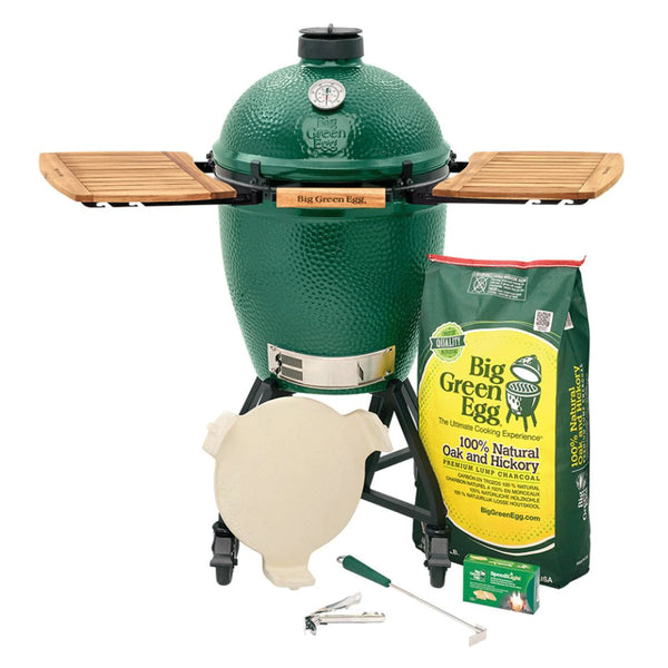 Actie Pakket : Large Big Green Egg in een intEGGrated Nest+Handler