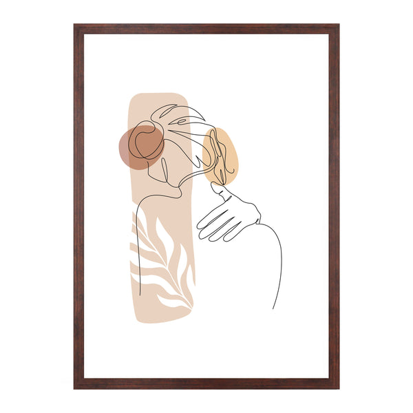 Lea - fotolijst 50*70 cm gerookt hout