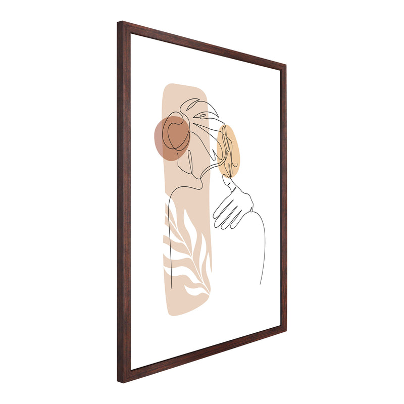 Lea - fotolijst 50*70 cm gerookt hout