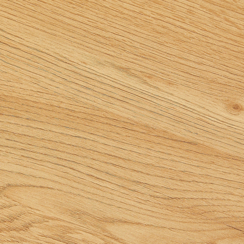 Milas ronde lamellen salontafel - Ø80 cm - Natuurlijk eiken met kolompoot