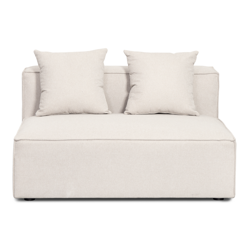 Hailey - Modulaire bank in beige met 3 modules L: 415 X D: 148 X H: 65 cm
