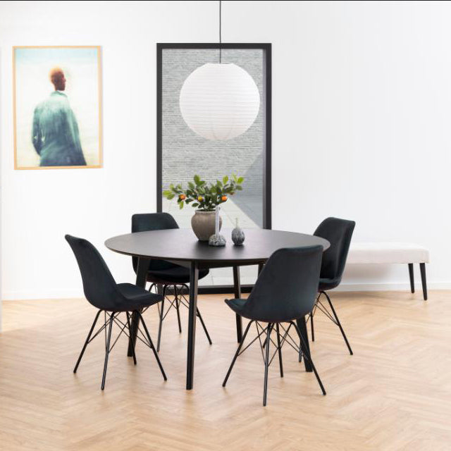 Rickie - Eettafel Zwart Ø140