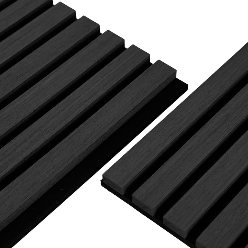Akoestisch paneel in zwart eikenfineer 2400x520x18 mm (Prijs per stuk bij aankoop van 2)