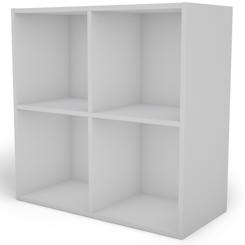 Flora wandgemonteerd rekken systeem - Wit 72x33x72cm