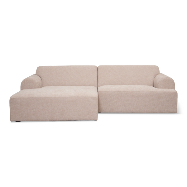 Arianna - Chaise longue bank in beige - Linkeropstelling
