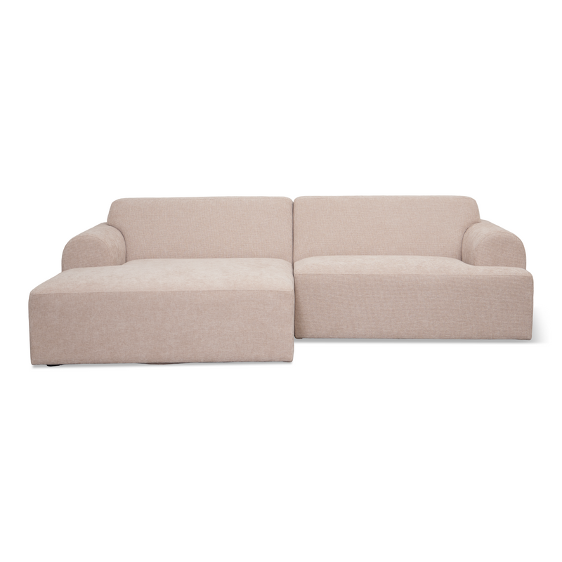Arianna - Chaise longue bank in beige - Linkeropstelling