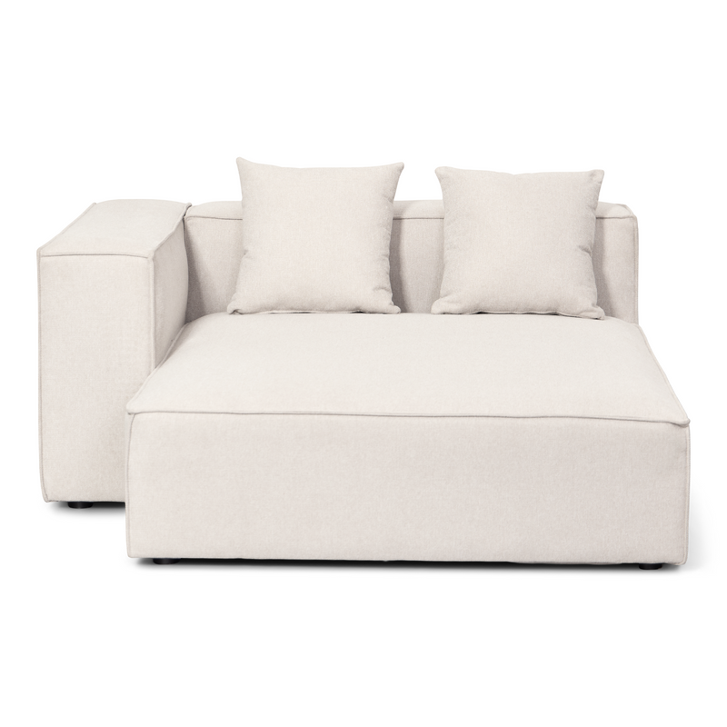 Hailey - Modulaire bank in beige met 2 modules L: 294 X D: 148 X H: 65 Cm